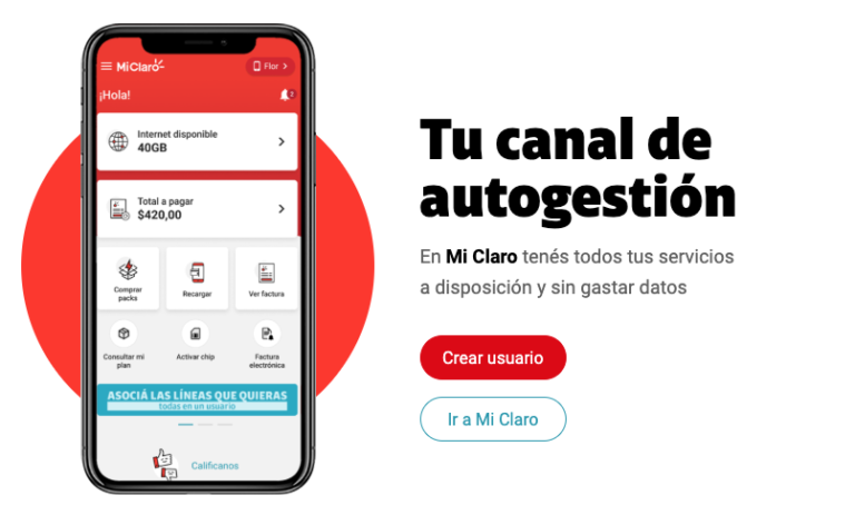 Autogestión Claro Uruguay: Mi Claro, factura y servicios
